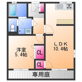 メゾンアヅマ【1階】の間取り