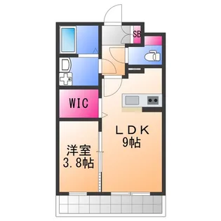 サザンクレスト高師浜【3階】の間取り