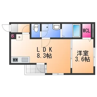 ALEGRIA北助松South【2階】の間取り