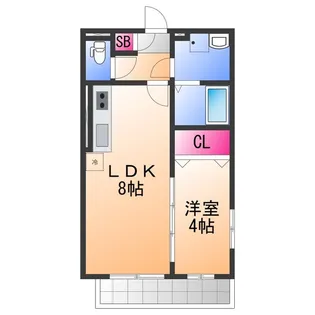 ALEGRIA北助松South【2階】の間取り