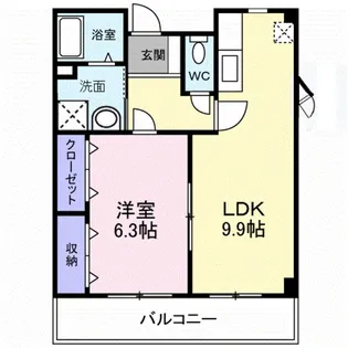 アルモニー綾園【2階】の間取り