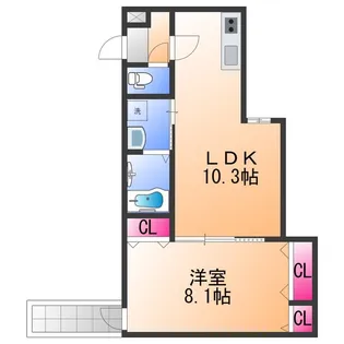 フジパレス リブロン【3階】の間取り