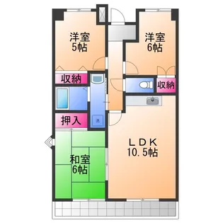 ヴィラセントラルパーク【1階】の間取り