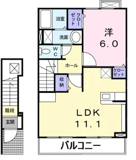 カーサ プラシードⅠ【2階】の間取り