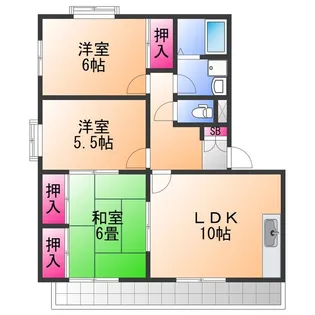 ヴィブレ大歳 A棟【2階】の間取り