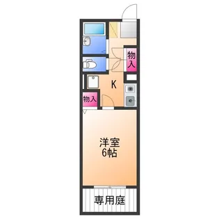 アライブ滝本・Ⅲ【1階】の間取り