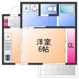 ロイヤル日根野【4階】の間取り