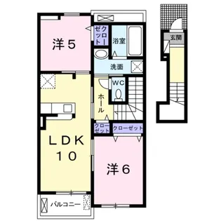 ヴィラ アトモス【2階】の間取り