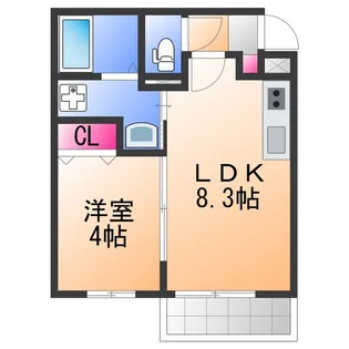 ALEGRIA泉佐野鶴原North【1階】の間取り