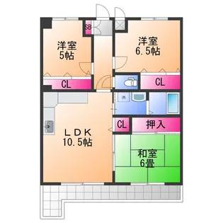 ロジュマン泉佐野【4階】の間取り