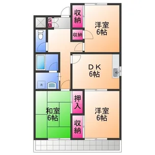 ノーザンライツⅢ【3階】の間取り