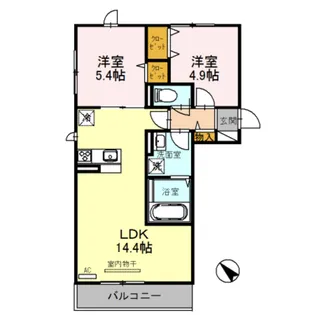 サンルーナ 下松【3階】の間取り