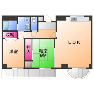 カルム泉大津【2階】の間取り
