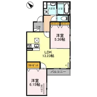 パール コート【1階】の間取り