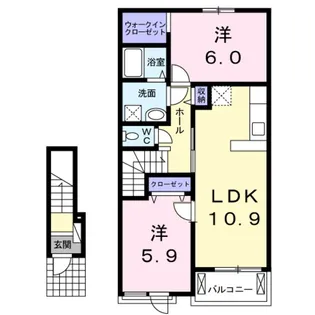 セゾン フルール【2階】の間取り