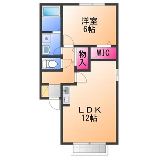 GRACE岸和田【2階】の間取り