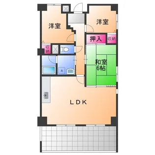 メゾンドールS・K【3階】の間取り