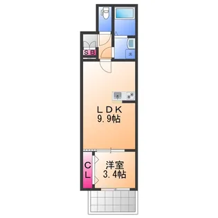 (仮称)ジーメゾン磯上町【3階】の間取り