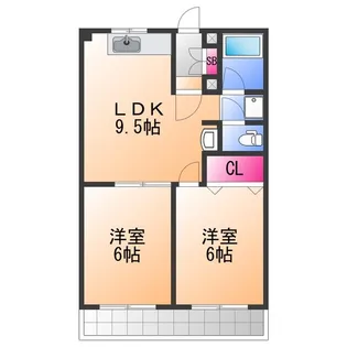 メゾンドタカ【3階】の間取り
