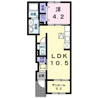 シャン・ノールⅥ【1階】の間取り