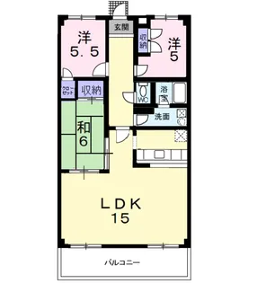 アムール和泉【2階】の間取り