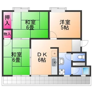 レデント和泉【5階】の間取り
