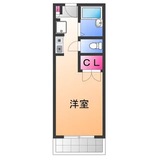 クリスタ久米田【2階】の間取り