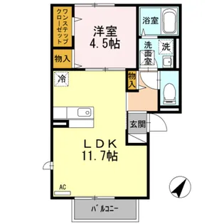 ル・シエル・エトワール Ⅰ【1階】の間取り