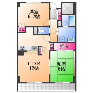 ロイヤルフラット壱番館【4階】の間取り