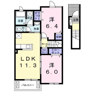 リビエスタⅠ【2階】の間取り