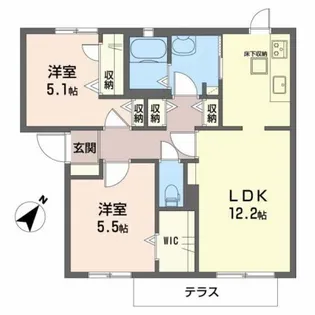 カーサ・ミーアⅡ B【1階】の間取り