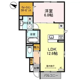 ラ・ルーチェ【1階】の間取り