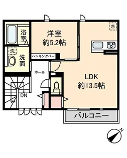 フロンティエール松ノ浜【2階】の間取り