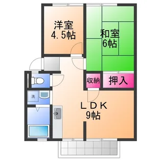 サンシティー西大路【1階】の間取り
