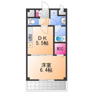 コンフォール日根野【3階】の間取り