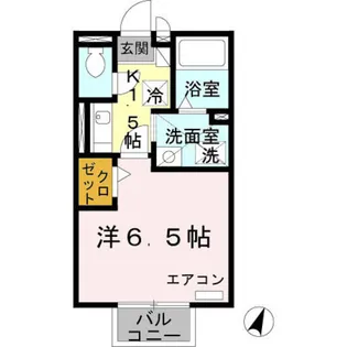 フローラ岡本 A棟【2階】の間取り