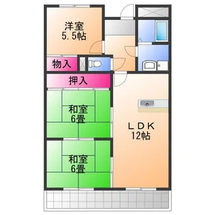 エンデバー高石【4階】の間取り