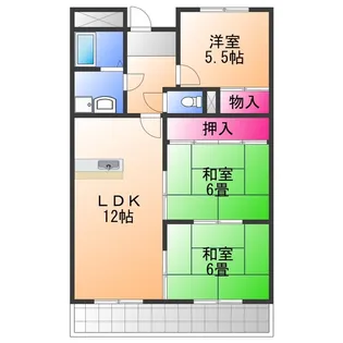 エンデバー高石【3階】の間取り