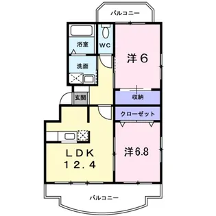 サン グローヴ【2階】の間取り