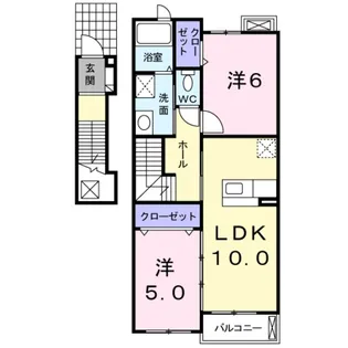 ベル レジデンスⅠ【2階】の間取り
