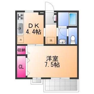 トレゾールM【1階】の間取り
