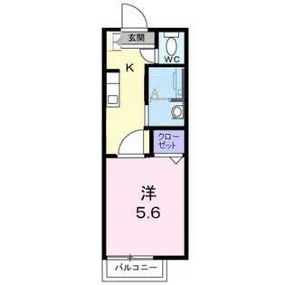サテライトハウスB【2階】の間取り