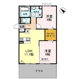 セジュール 優【1階】の間取り