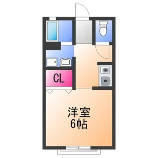 メゾンデュソレイユ【2階】の間取り
