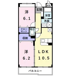 アンダンテ【2階】の間取り