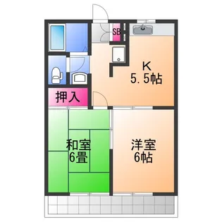 エステートピアサンピース【2階】の間取り
