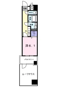 PARK岸和田Ⅱ【2階】の間取り