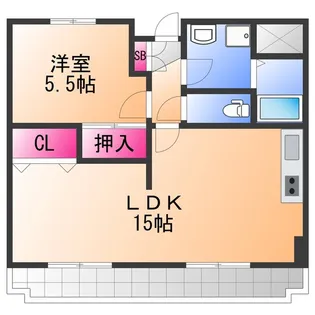ビーチマンションⅡ【3階】の間取り