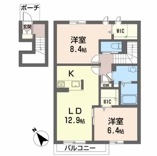 Maison Puspa【2階】の間取り