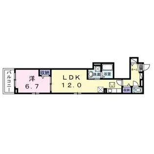 ヒカルサ泉大津条南町【1階】の間取り